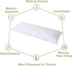 Premium hollowfiber bolster pillow for full-body, back, neck, and maternity support - Image 7