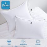 Duck Feather Pillows 4 Pack Hotel Quality (Standard Size) - Luxury Down Pillows - Image 5